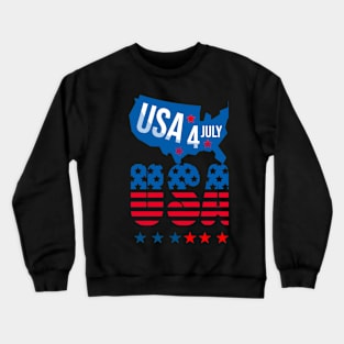 4 of July usa independence day Crewneck Sweatshirt